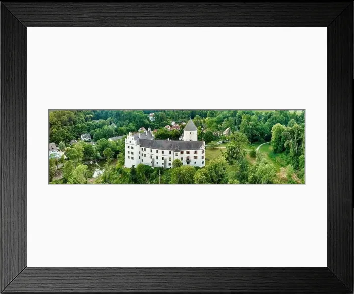 Framed Print : Breathtaking Aerial View of Schloss Kronwinkel in Bavaria: A Captivating Blend of History and Natural Beauty