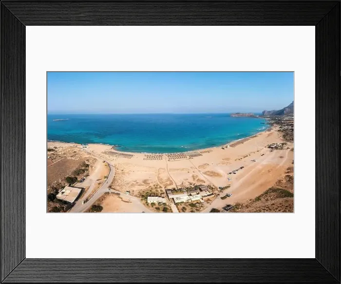 Framed Print : Falassarna sandy beach, Crete island Greece Framed Print : Falassarna sandy beach, Crete island Greece