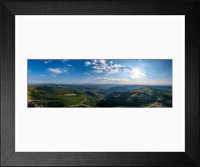 Framed Print : Panoramic view from a drone of hills near Veliko Tarnovo, Bulgaria Framed Print : Panoramic view from a drone of hills near Veliko Tarnovo, Bulgaria