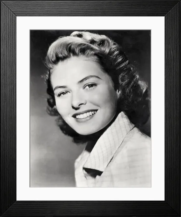 Framed Print : Ingrid Bergman, portrait. Swedish film star, 29 August 1915 - 29 August 1982. Publicity photo Framed Print : Ingrid Bergman, portrait. Swedish film star, 29 August 1915 - 29 August 1982. Publicity photo