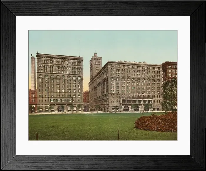 Framed Print : The Auditorium Building and annex, Chicago, Illinois 1900 Framed Print : The Auditorium Building and annex, Chicago, Illinois 1900
