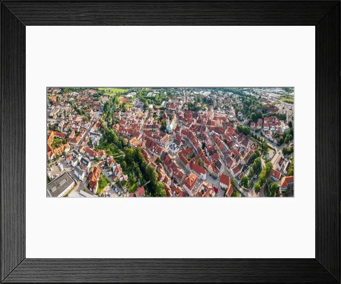 Framed Print : Amazing Aerial panorama from drone to the ancient historic medieval town Framed Print : Amazing Aerial panorama from drone to the ancient historic medieval town