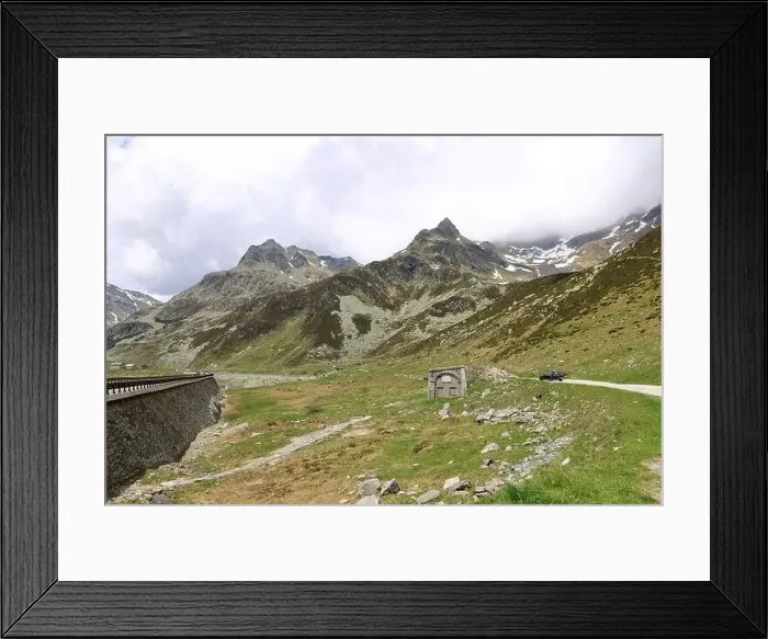 Framed Print : scenic view of the lake Montespluga in Valley Chiavenna, Lombardy, Italy Framed Print : scenic view of the lake Montespluga in Valley Chiavenna, Lombardy, Italy