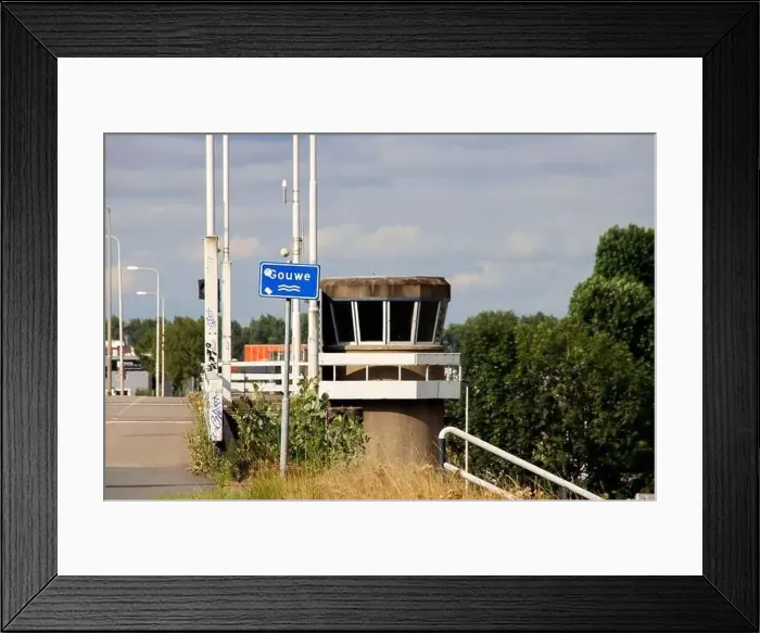 Framed Print : Bascule bridge over the Gouda river called Coenecoopbrug in Waddinxveen in Netherlands Framed Print : Bascule bridge over the Gouda river called Coenecoopbrug in Waddinxveen in Netherlands