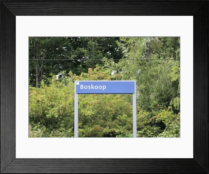 Framed Print : Sign of the train R-NET station at the platform of Boskoop in the Netherlands Framed Print : Sign of the train R-NET station at the platform of Boskoop in the Netherlands