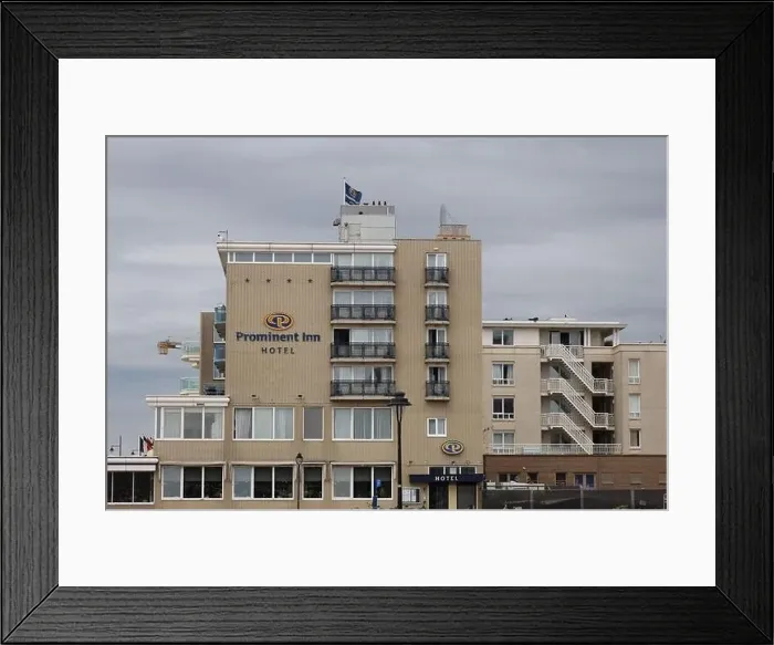 Framed Print : Prominent inn hotel at the coast of Noordwijk in the Nehterlands Framed Print : Prominent inn hotel at the coast of Noordwijk in the Nehterlands