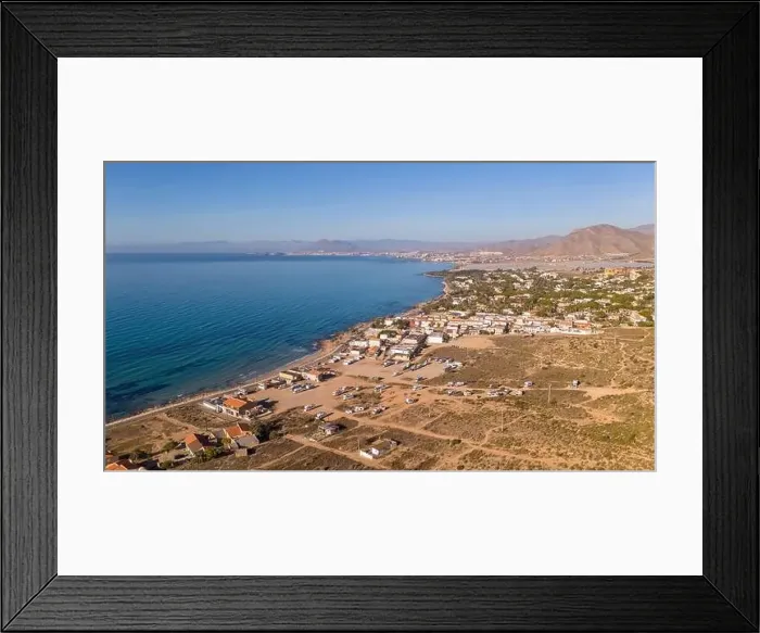 Framed Print : Aerial drone photo of the coastal town named La Azohia in the Costa Calida, Spain Framed Print : Aerial drone photo of the coastal town named La Azohia in the Costa Calida, Spain