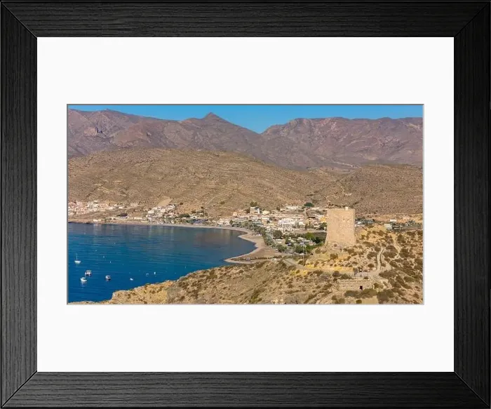 Framed Print : Aerial drone photo of the coastal town named La Azohia in the Costa Calida, Spain Framed Print : Aerial drone photo of the coastal town named La Azohia in the Costa Calida, Spain