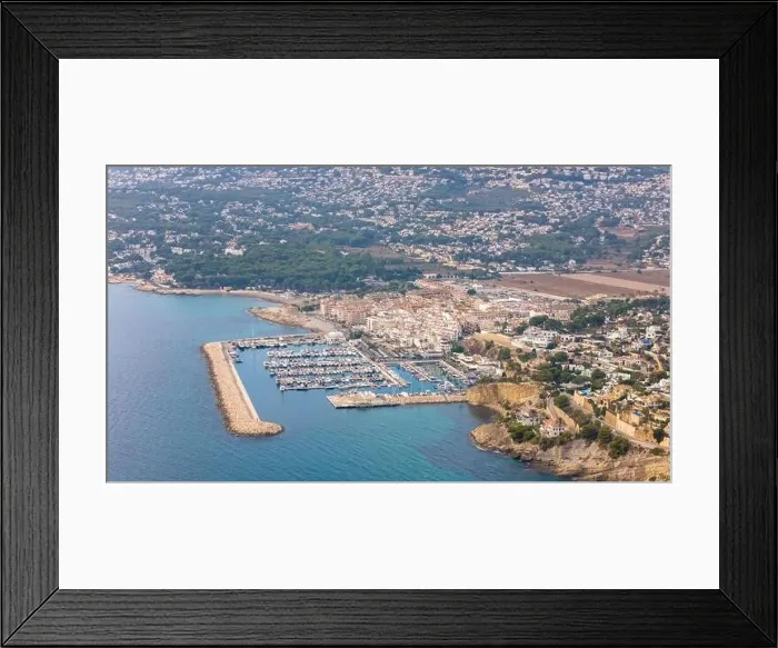 Framed Print : Aerial drone photo of the coastal town named Moraira. Moraira is located at the Costa Blanca in Spain Framed Print : Aerial drone photo of the coastal town named Moraira. Moraira is located at the Costa Blanca in Spain