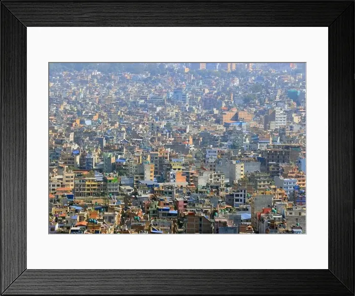 Framed Print : crowded house in kathmandu skyline Framed Print : crowded house in kathmandu skyline