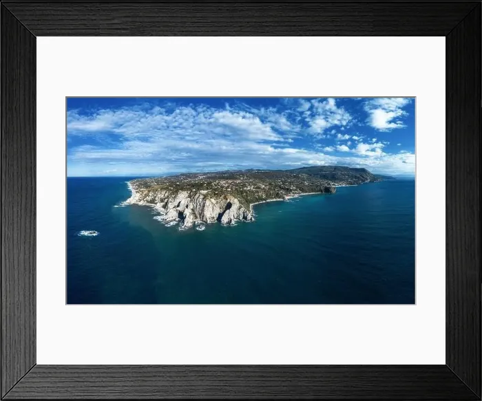 Framed Print : A panorama drone landscape view of Capo Vaticano in Calabria Framed Print : A panorama drone landscape view of Capo Vaticano in Calabria