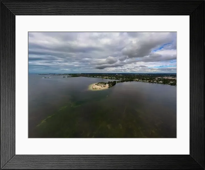 Framed Print : An aerial view of Sunset Beach near Tarpon Springs, Florida, USA Framed Print : An aerial view of Sunset Beach near Tarpon Springs, Florida, USA