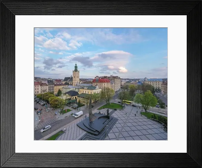 Framed Print : Lviv, Ukraine - May, 2021:Panoramic aerial view on Lviv from drone Framed Print : Lviv, Ukraine - May, 2021:Panoramic aerial view on Lviv from drone