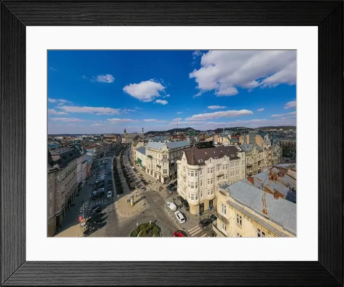 Framed Print : Lviv, Ukraine - May, 2021:Panoramic aerial view on Lviv from drone Framed Print : Lviv, Ukraine - May, 2021:Panoramic aerial view on Lviv from drone