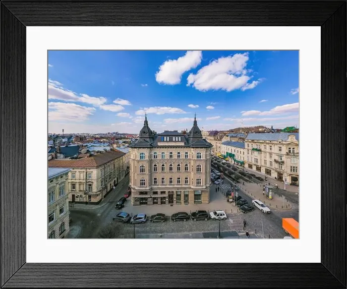 Framed Print : Lviv, Ukraine - May, 2021:Panoramic aerial view on Lviv from drone Framed Print : Lviv, Ukraine - May, 2021:Panoramic aerial view on Lviv from drone