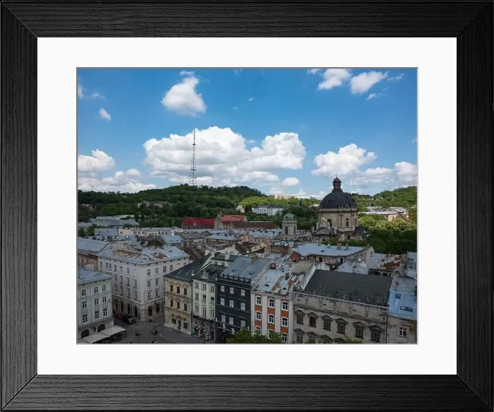 Framed Print : Lviv, Ukraine - May, 2021:Panoramic aerial view on Lviv from drone Framed Print : Lviv, Ukraine - May, 2021:Panoramic aerial view on Lviv from drone