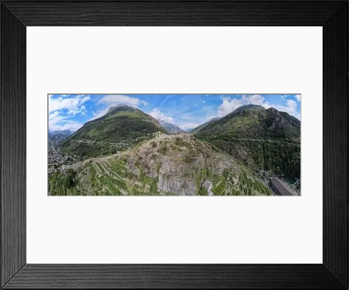 Framed Print : Pont Saint Martin, Italy - 17 September 2023: drone view at the village of Pont Saint Martin on Aosta valley in Italy Framed Print : Pont Saint Martin, Italy - 17 September 2023: drone view at the village of Pont Saint Martin on Aosta valley in Italy