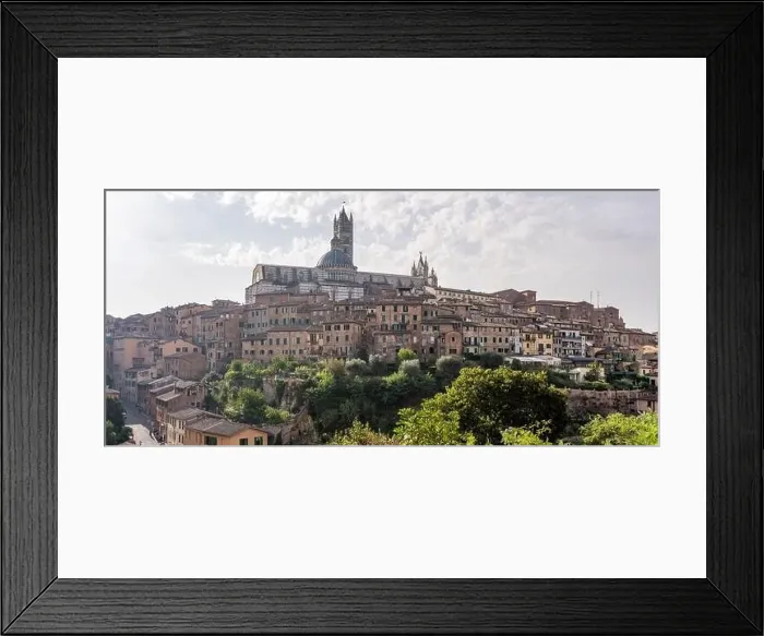Framed Print : Panoramic view of the historic city of Siena, Italy Framed Print : Panoramic view of the historic city of Siena, Italy