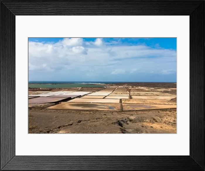 Framed Print : Drone photography, Salinas de Janubio are the largest salt flats in the Canary Islands Framed Print : Drone photography, Salinas de Janubio are the largest salt flats in the Canary Islands
