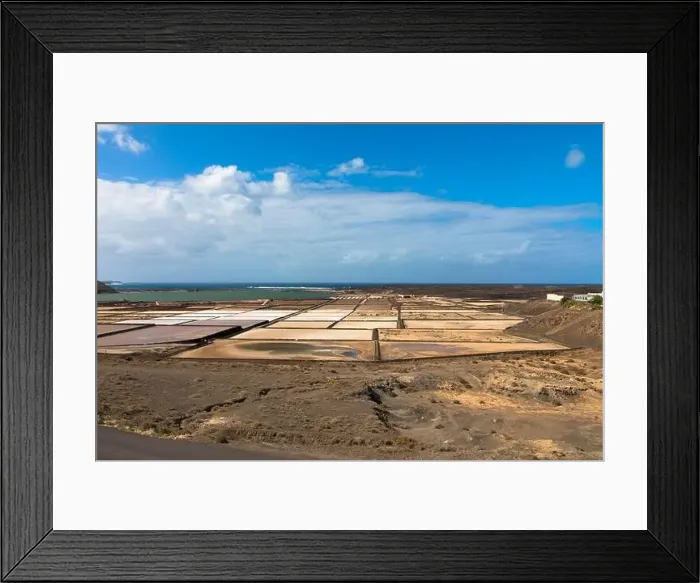 Framed Print : Drone photography, Salinas de Janubio are the largest salt flats in the Canary Islands Framed Print : Drone photography, Salinas de Janubio are the largest salt flats in the Canary Islands