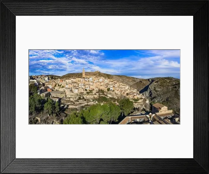 Framed Print : One of the most beautiful ancient villages of Spain - scenic Bocairent, Valencia provice. Aerial drone high angle view Framed Print : One of the most beautiful ancient villages of Spain - scenic Bocairent, Valencia provice. Aerial drone high angle view