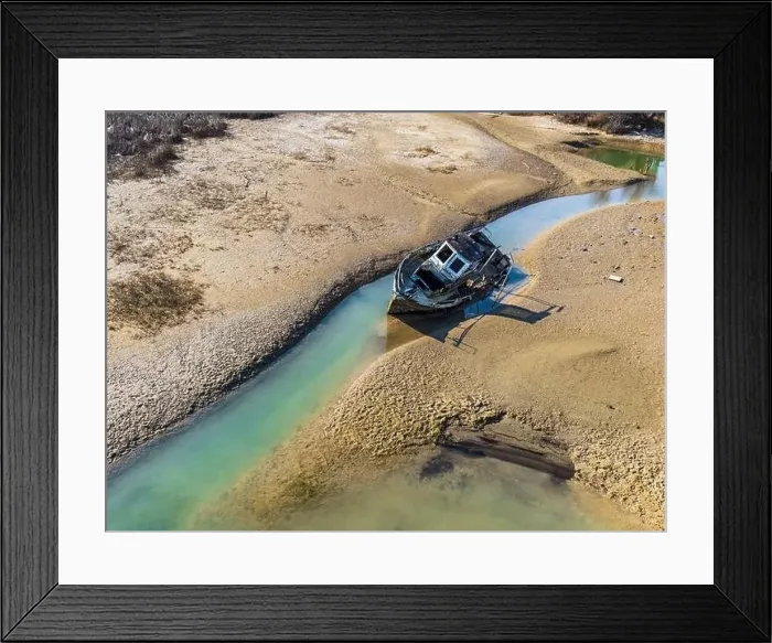Framed Print : Tagliamento and the Marano lagoon seen from above. Towards Lignano Sabbiadoro Framed Print : Tagliamento and the Marano lagoon seen from above. Towards Lignano Sabbiadoro
