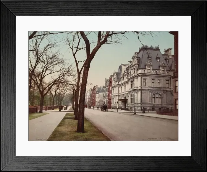 Framed Print : Fifth Avenue at Sixty-Fifth Street, New York City 1901 Framed Print : Fifth Avenue at Sixty-Fifth Street, New York City 1901