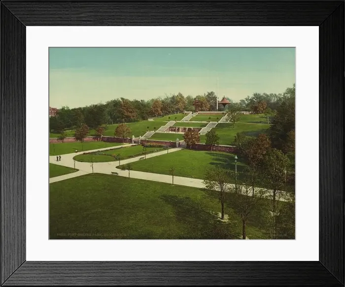 Framed Print : Fort Greene Park, Fort Greene, Brooklyn, New York 1904 Framed Print : Fort Greene Park, Fort Greene, Brooklyn, New York 1904