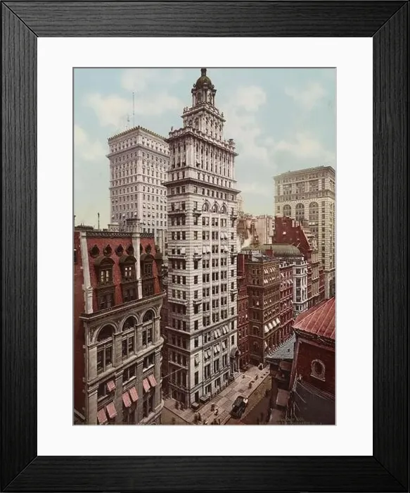 Framed Print : Gillender Building, Manhattan, New York City 1900 Framed Print : Gillender Building, Manhattan, New York City 1900