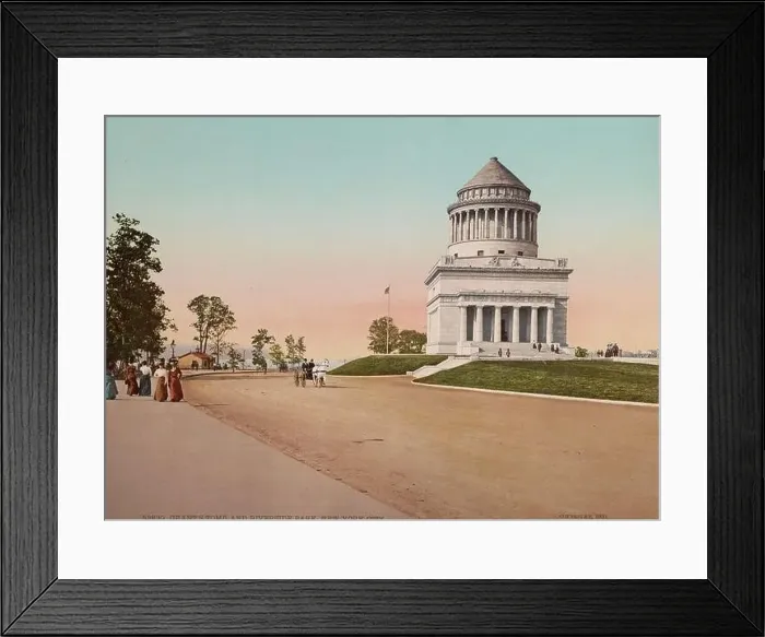 Framed Print : Grant's Tomb and Riverside Park, Upper Manhattan, New York City 1900 Framed Print : Grant's Tomb and Riverside Park, Upper Manhattan, New York City 1900
