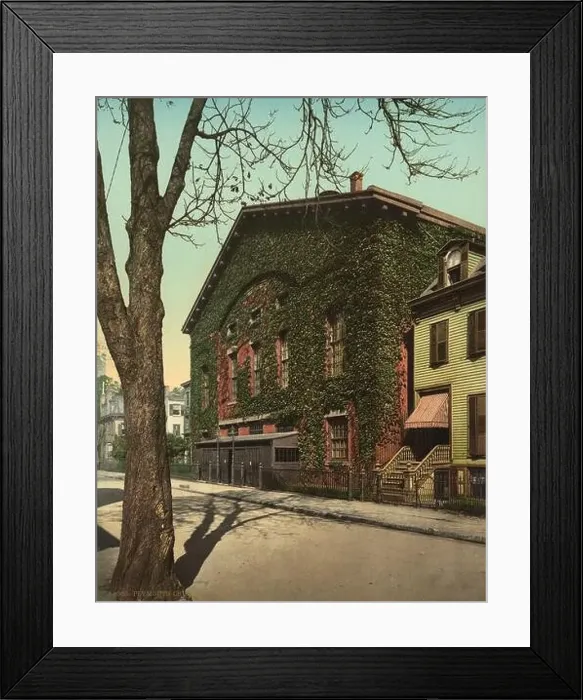 Framed Print : Plymouth Church, Brooklyn, New York City 1904 Framed Print : Plymouth Church, Brooklyn, New York City 1904