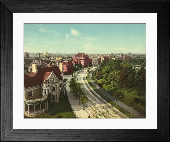 Framed Print : The Circle, Brooklyn, New York City 1904 Framed Print : The Circle, Brooklyn, New York City 1904