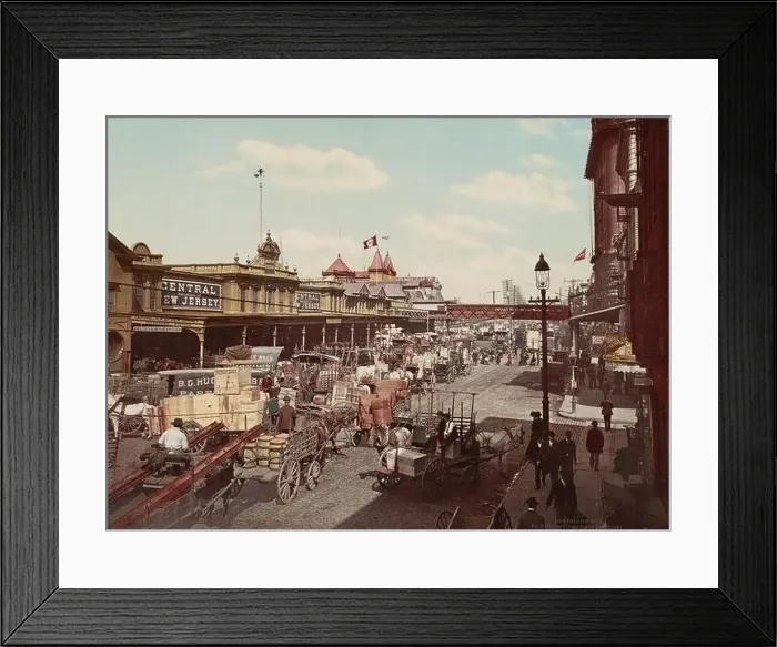Framed Print : West Street, New York City 1900 Framed Print : West Street, New York City 1900