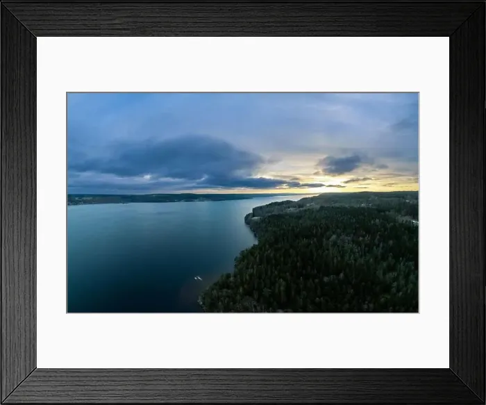 Framed Print : Lake Lygnern from up high Framed Print : Lake Lygnern from up high