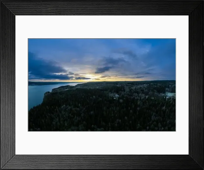 Framed Print : Lake Lygnern from up high Framed Print : Lake Lygnern from up high