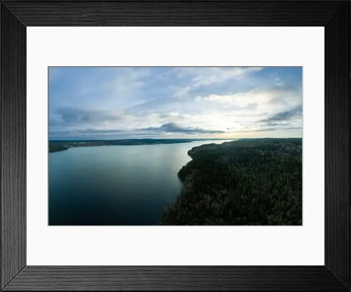 Framed Print : Lake Lygnern from up high Framed Print : Lake Lygnern from up high