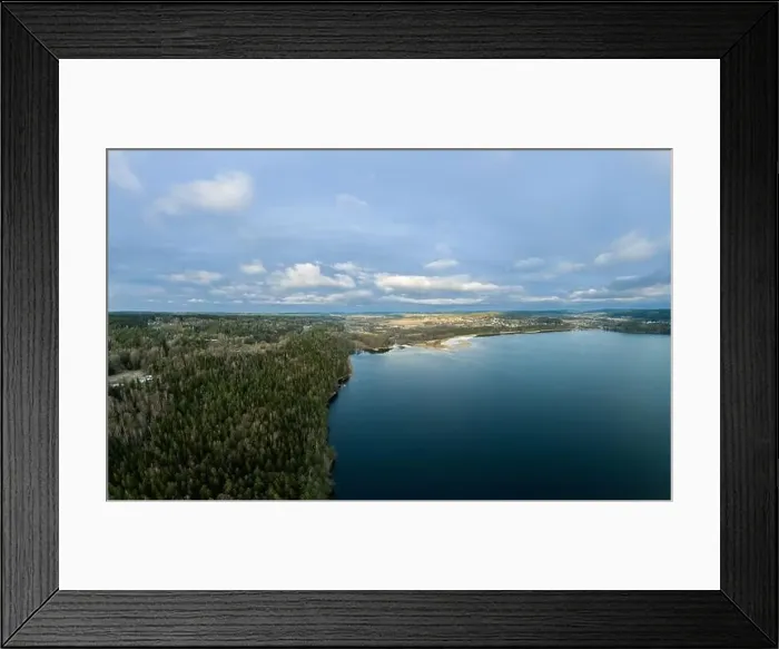 Framed Print : Lake Lygnern from up high Framed Print : Lake Lygnern from up high