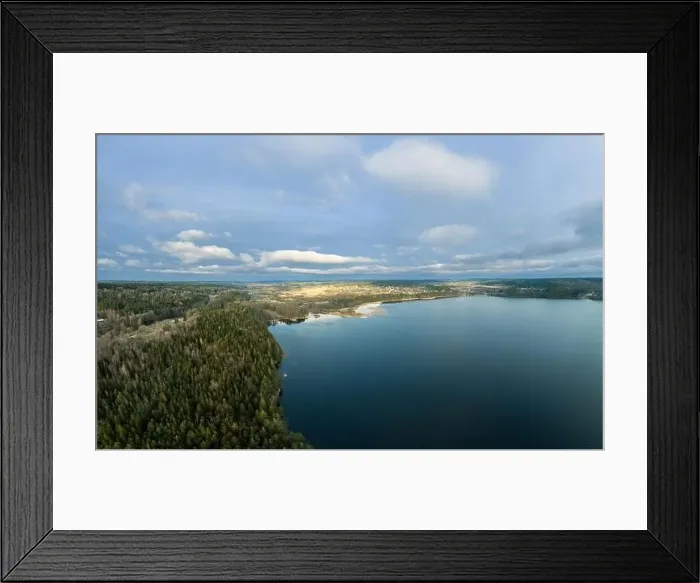Framed Print : Lake Lygnern from up high Framed Print : Lake Lygnern from up high