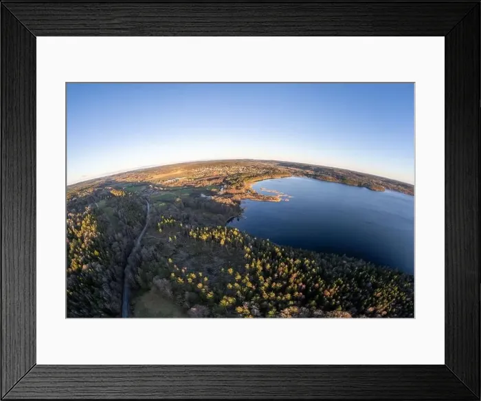 Framed Print : Lake Lygnern from up high Framed Print : Lake Lygnern from up high
