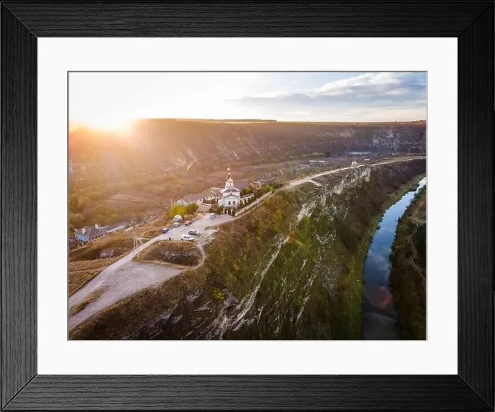 Framed Print : aerial view of church of Old Orhei in butuceni in moldova Framed Print : aerial view of church of Old Orhei in butuceni in moldova