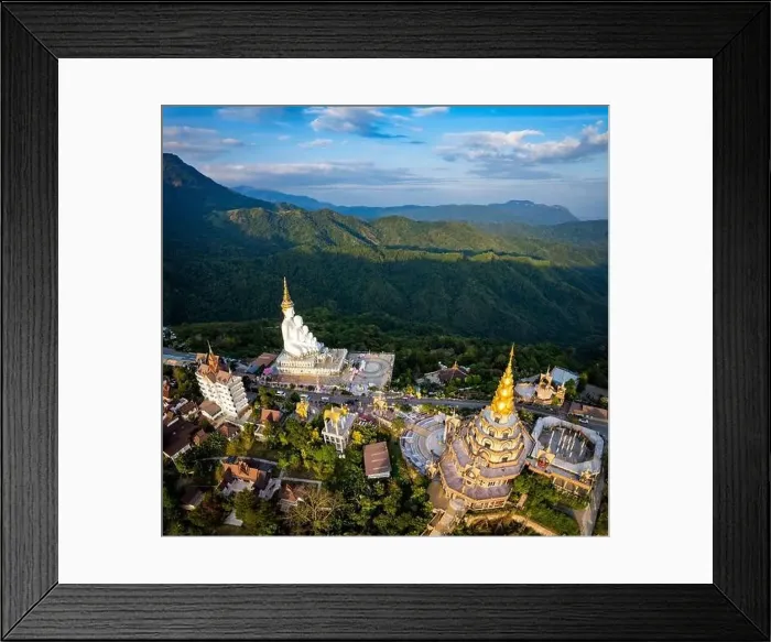 Framed Print : Aerial view of Wat Phra That Pha Sorn Kaew temple in Phetchabun, Thailand, south east asia Framed Print : Aerial view of Wat Phra That Pha Sorn Kaew temple in Phetchabun, Thailand, south east asia