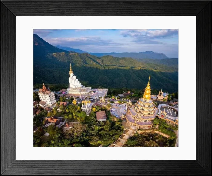 Framed Print : Aerial view of Wat Phra That Pha Sorn Kaew temple in Phetchabun, Thailand, south east asia Framed Print : Aerial view of Wat Phra That Pha Sorn Kaew temple in Phetchabun, Thailand, south east asia