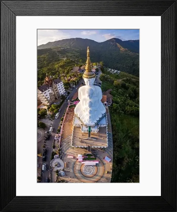 Framed Print : Aerial view of Wat Phra That Pha Sorn Kaew temple in Phetchabun, Thailand, south east asia Framed Print : Aerial view of Wat Phra That Pha Sorn Kaew temple in Phetchabun, Thailand, south east asia