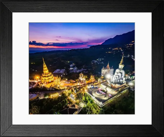 Framed Print : Aerial view of Wat Phra That Pha Sorn Kaew temple in Phetchabun, Thailand, south east asia Framed Print : Aerial view of Wat Phra That Pha Sorn Kaew temple in Phetchabun, Thailand, south east asia