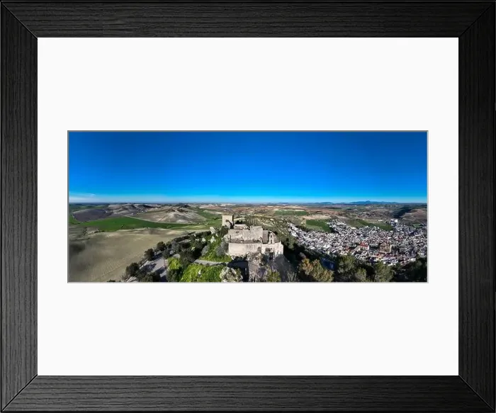 Framed Print : aerial view of the castle of Fatetar in the municipality of Espera, Spain Framed Print : aerial view of the castle of Fatetar in the municipality of Espera, Spain