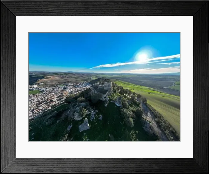 Framed Print : aerial view of the castle of Fatetar in the municipality of Espera, Spain Framed Print : aerial view of the castle of Fatetar in the municipality of Espera, Spain