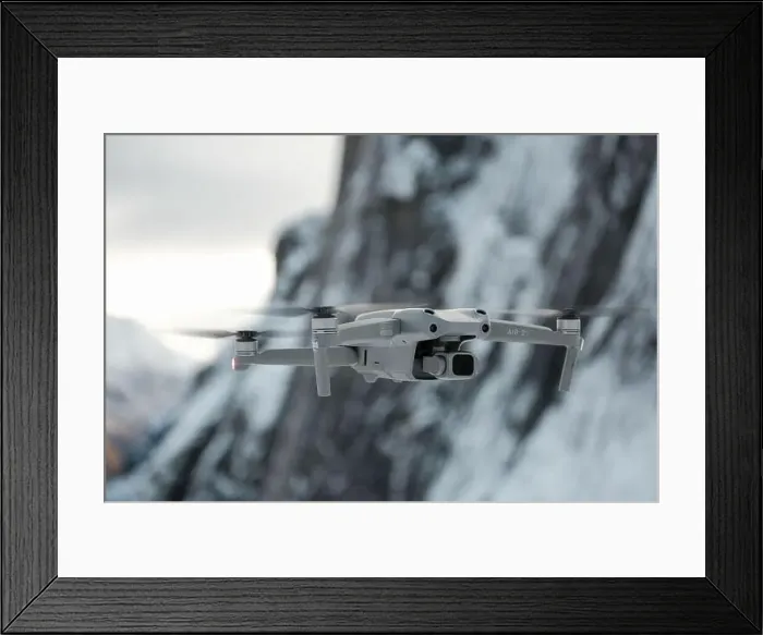 Framed Print : Drone Flying in Norway Framed Print : Drone Flying in Norway
