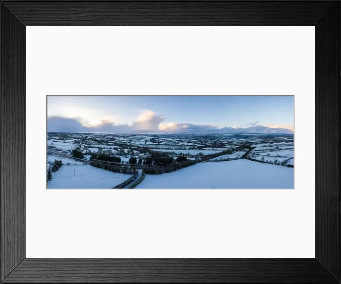 Framed Print : Snow covered landscape in Donegal Framed Print : Snow covered landscape in Donegal