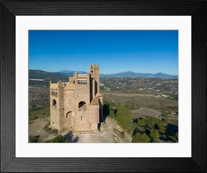 Framed Print : drone view of Castillo de la Mota in Alhaurín el Grande in the province of Málaga, Spain Framed Print : drone view of Castillo de la Mota in Alhaurín el Grande in the province of Málaga, Spain