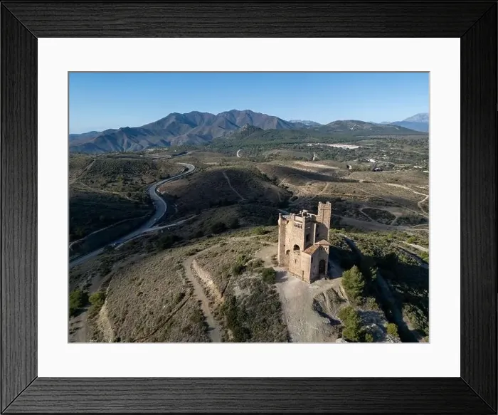 Framed Print : drone view of Castillo de la Mota in Alhaurín el Grande in the province of Málaga, Spain Framed Print : drone view of Castillo de la Mota in Alhaurín el Grande in the province of Málaga, Spain
